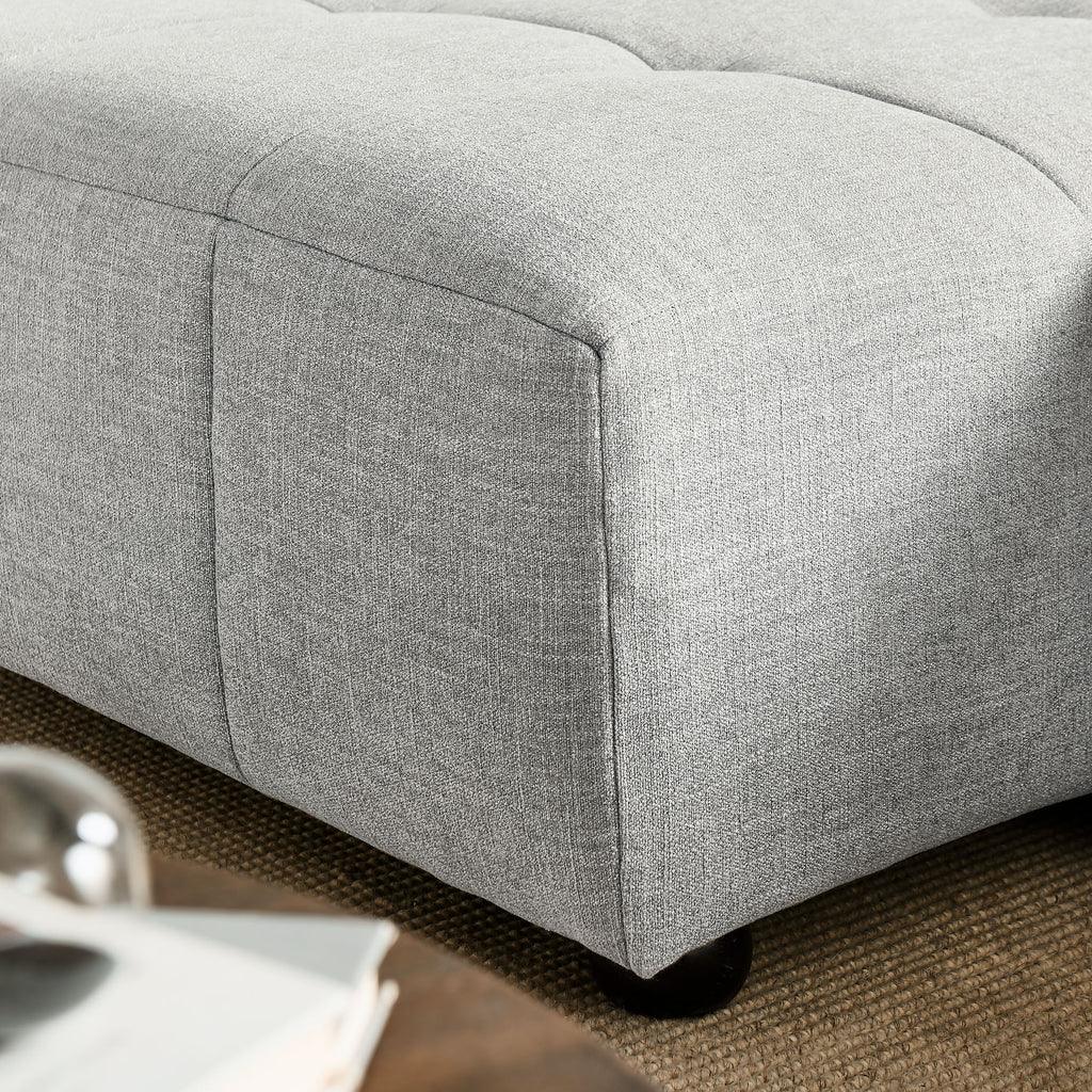 Modway Liana Left-Facing Upholstered Fabric Modular Sofa with Chaise FredCo