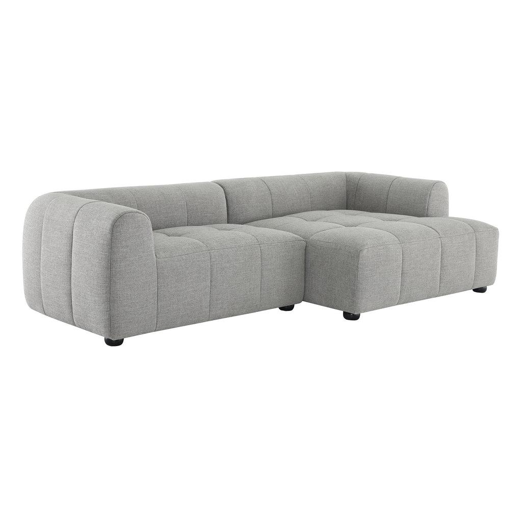 Modway Liana Right-Facing Upholstered Fabric Modular Sofa with Chaise FredCo