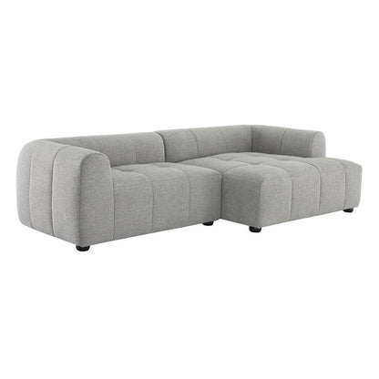 Modway Liana Right-Facing Upholstered Fabric Modular Sofa with Chaise FredCo