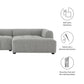 Modway Liana Right-Facing Upholstered Fabric Modular Sofa with Chaise FredCo