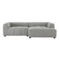 Modway Liana Right-Facing Upholstered Fabric Modular Sofa with Chaise FredCo