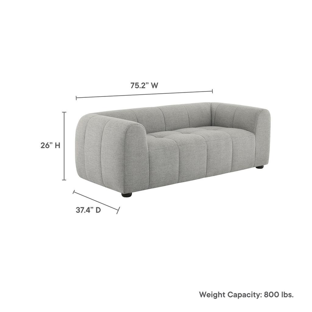 Modway Liana Upholstered Fabric Loveseat FredCo