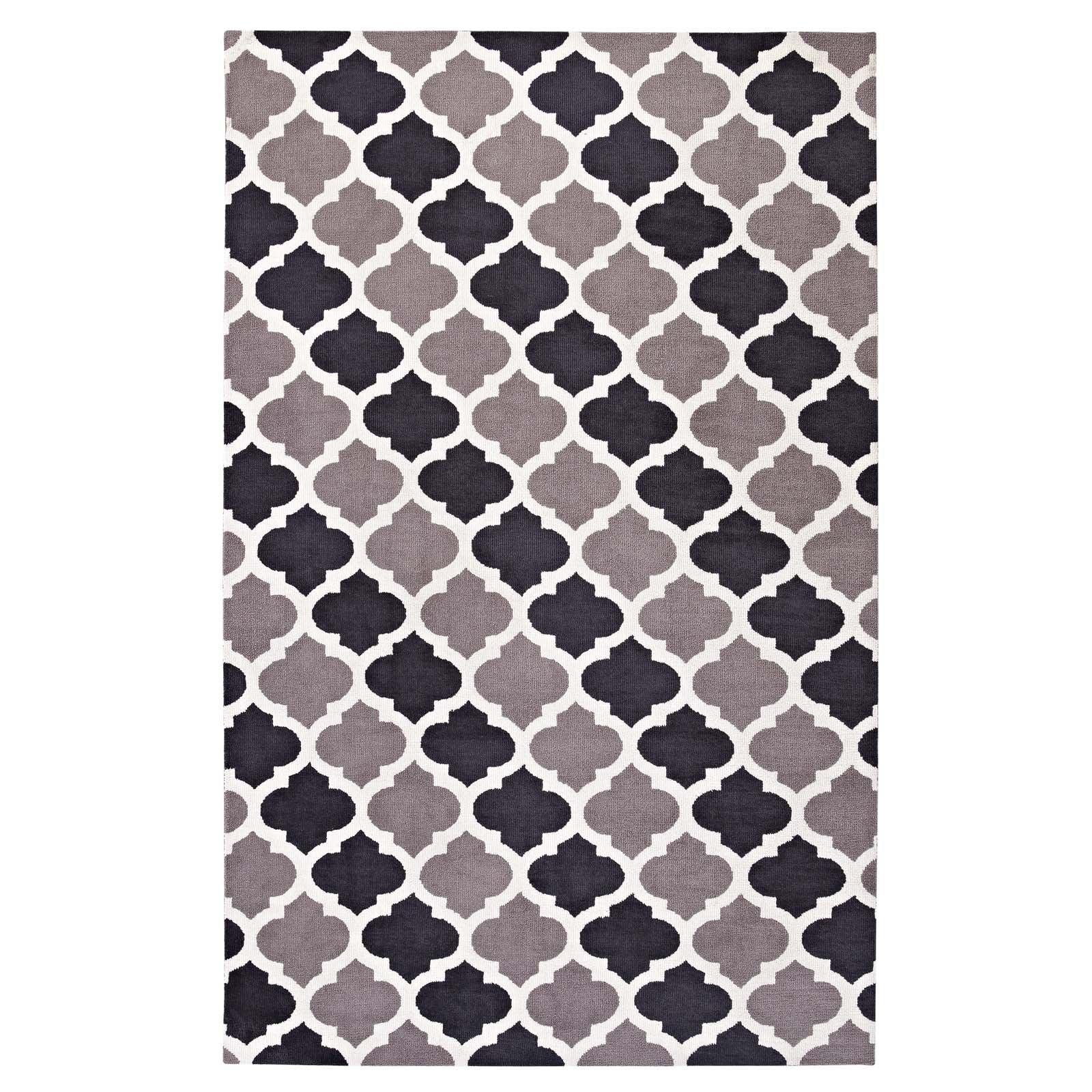 Modway Lida Moroccan Trellis Area Rug FredCo