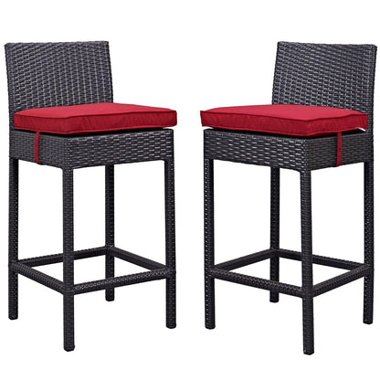 Modway Lift Bar Stool Outdoor Patio Set of 2 FredCo