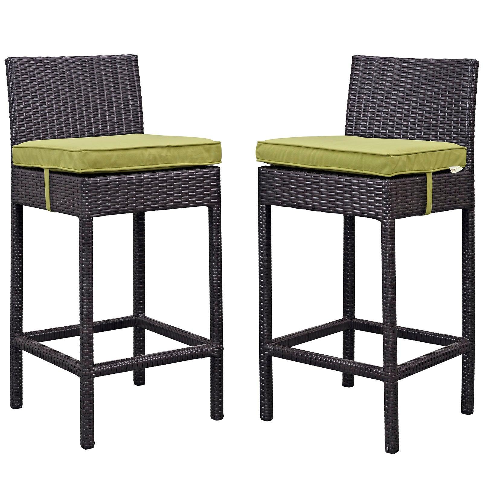 Modway Lift Bar Stool Outdoor Patio Set of 2 FredCo