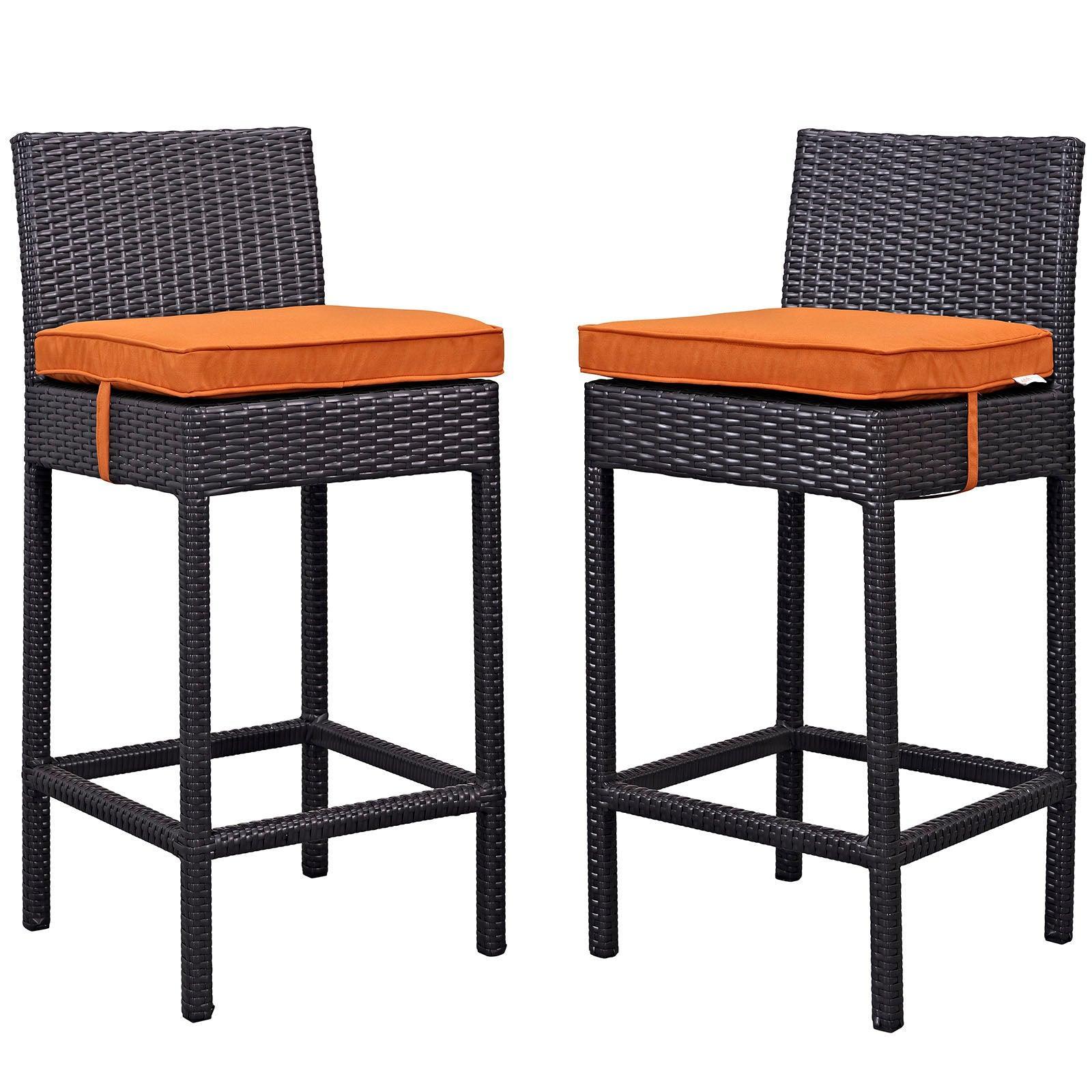 Modway Lift Bar Stool Outdoor Patio Set of 2 FredCo