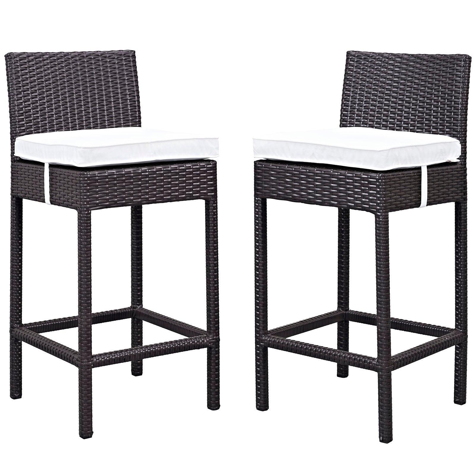 Modway Lift Bar Stool Outdoor Patio Set of 2 FredCo