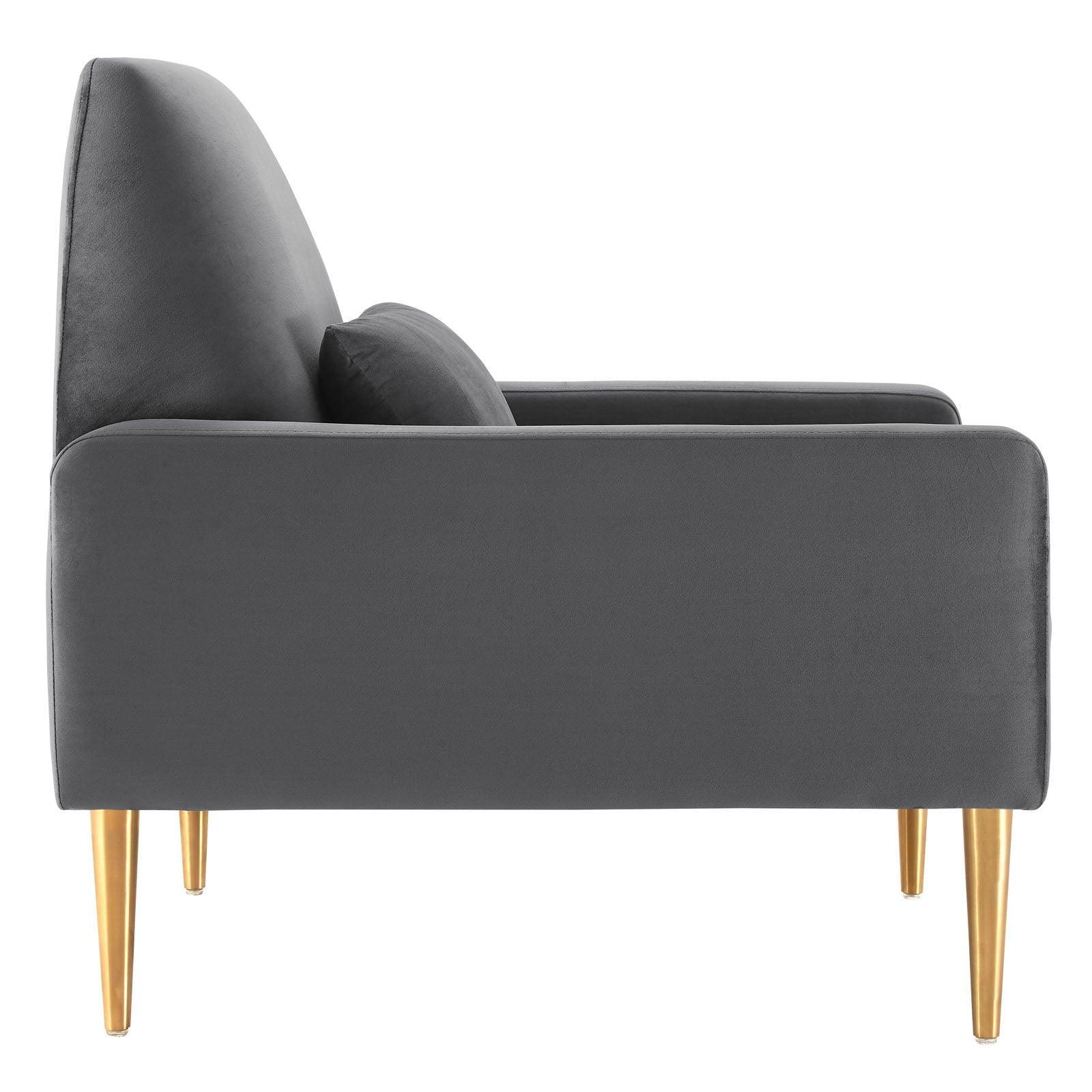 Modway Liliana Performance Velvet Armchair FredCo