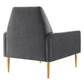 Modway Liliana Performance Velvet Armchair FredCo