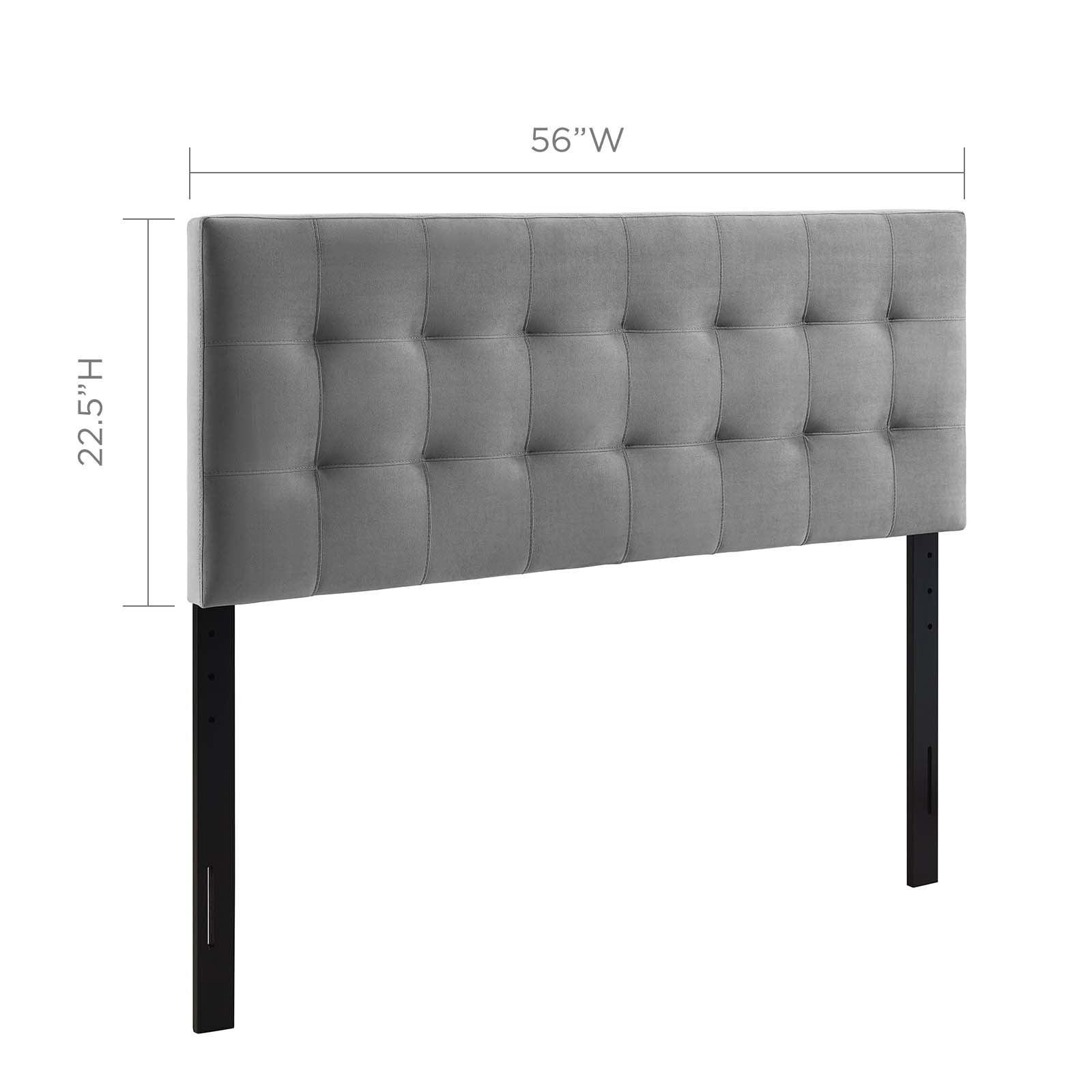 Modway Lily Biscuit Tufted Full Performance Velvet Headboard FredCo