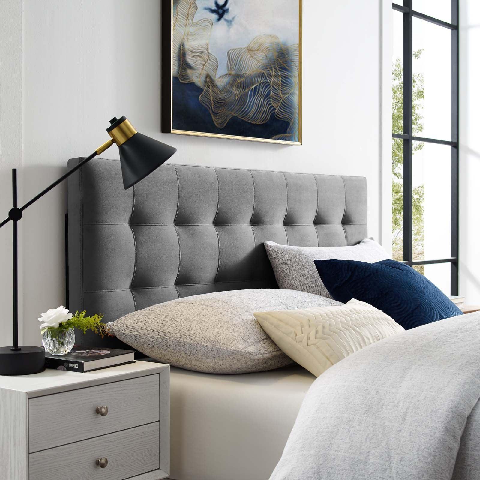 Modway Lily King Biscuit Tufted Performance Velvet Headboard FredCo