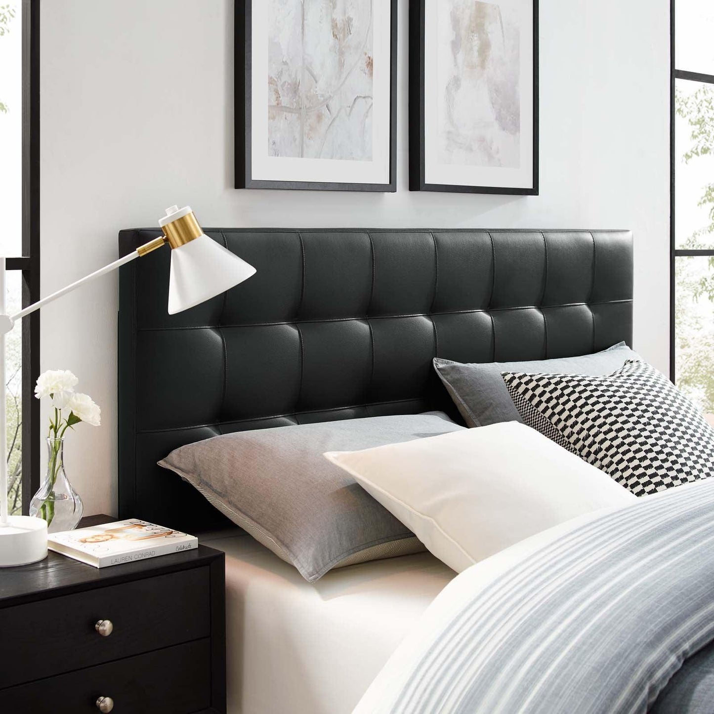 Modway Lily King Upholstered Vinyl Headboard FredCo