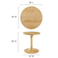 Modway Lina Round Wood Side Table FredCo