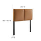 Modway Lindee Vegan Leather Headboard FredCo