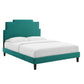 Modway Lindsey Performance Velvet Full Platform Bed FredCo