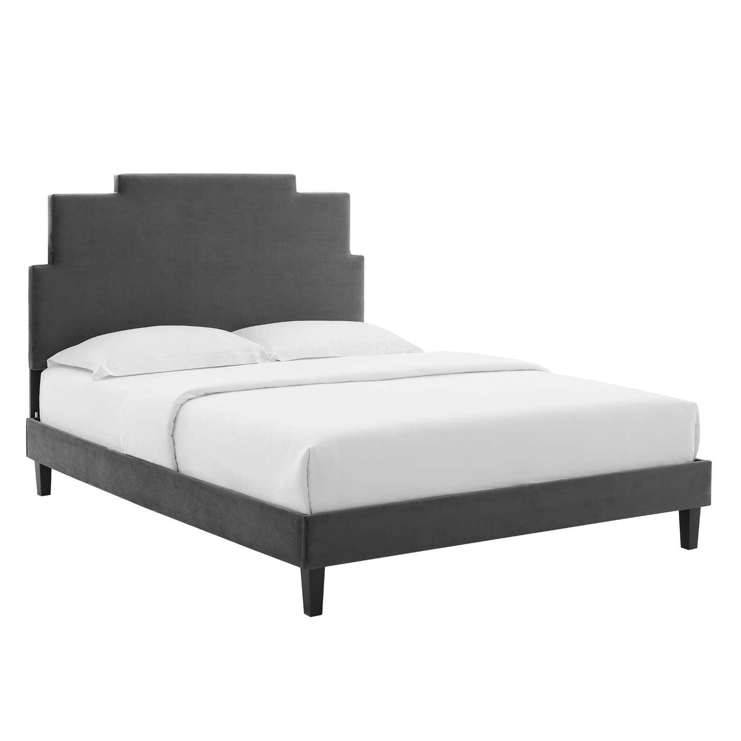 Modway Lindsey Performance Velvet Full Platform Bed FredCo