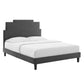 Modway Lindsey Performance Velvet Full Platform Bed FredCo