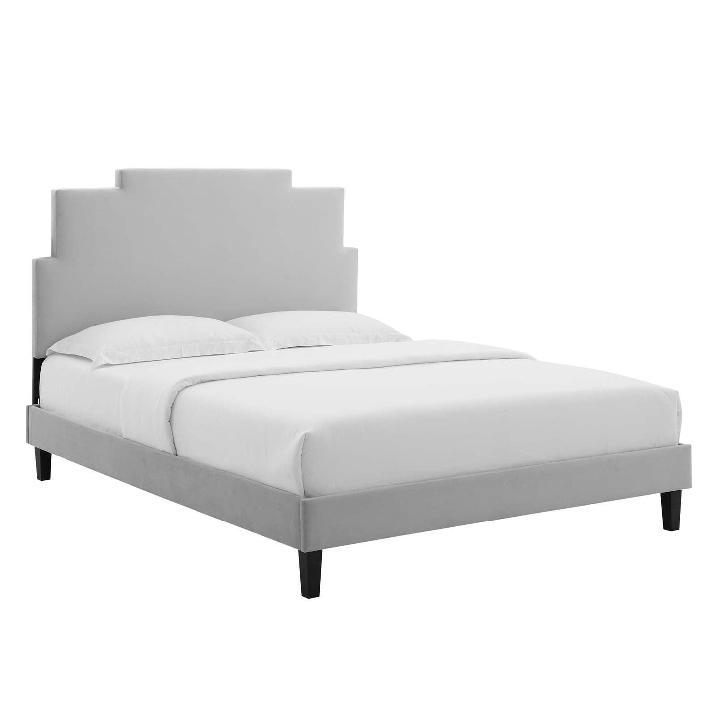 Modway Lindsey Performance Velvet Full Platform Bed FredCo