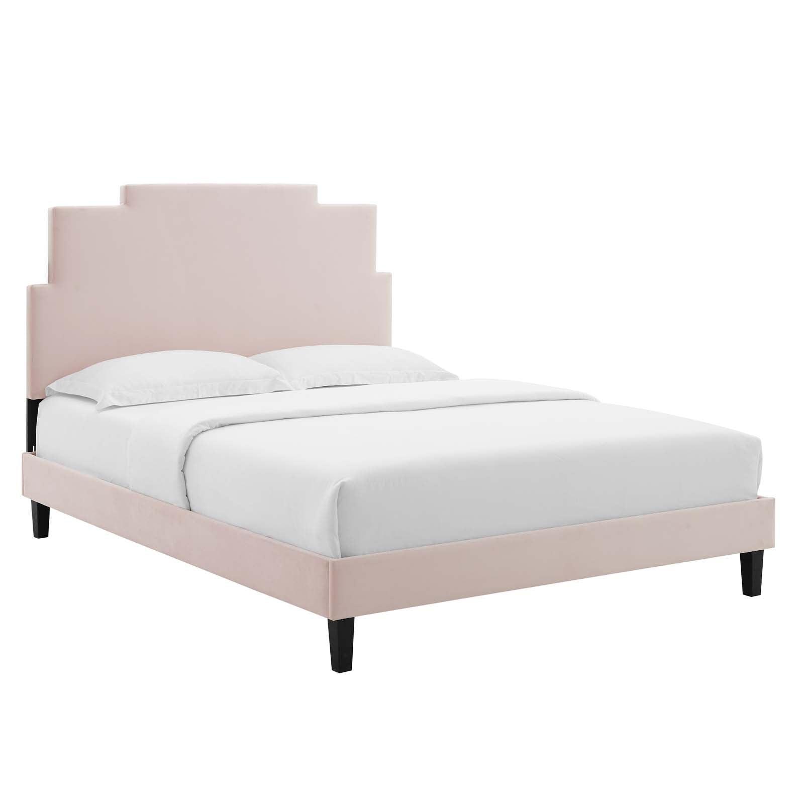 Modway Lindsey Performance Velvet Full Platform Bed FredCo