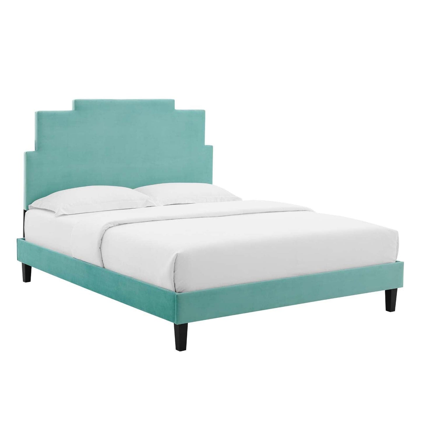 Modway Lindsey Performance Velvet Full Platform Bed FredCo