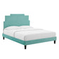 Modway Lindsey Performance Velvet Full Platform Bed FredCo