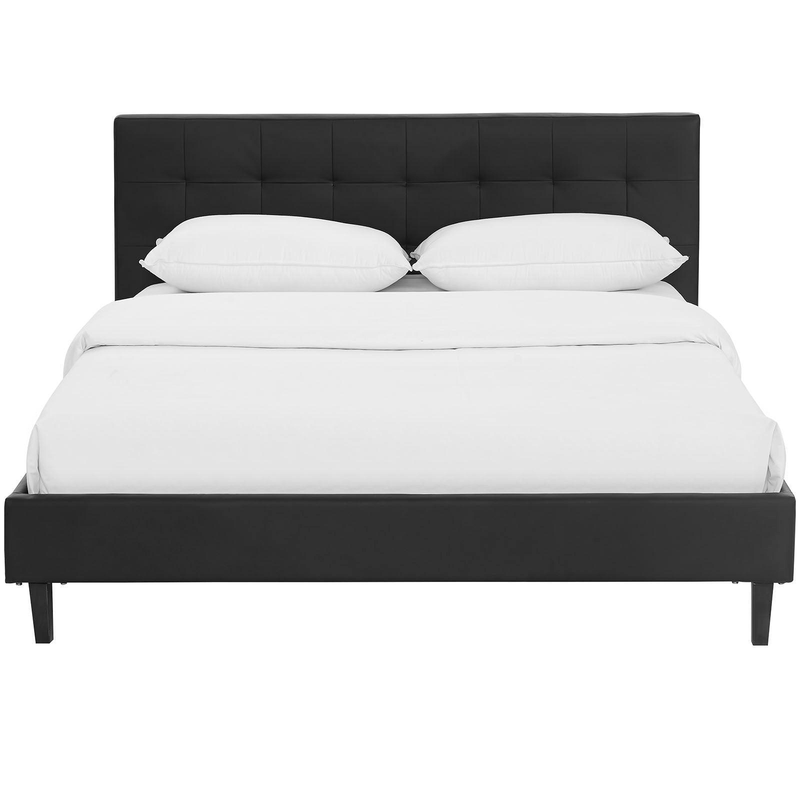 Modway Linnea Queen Faux Leather Bed FredCo