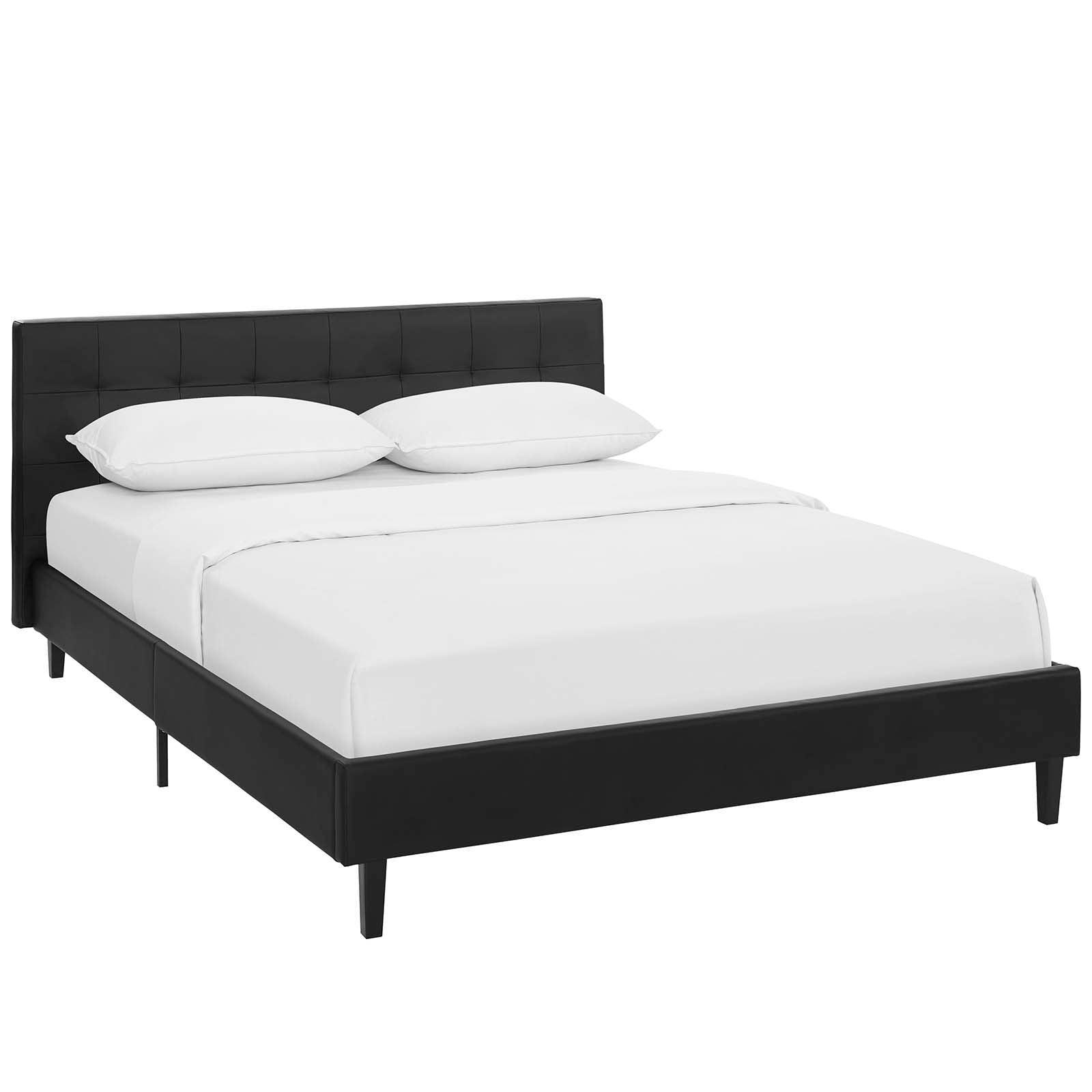 Modway Linnea Queen Faux Leather Bed FredCo