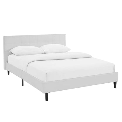 Modway Linnea Queen Faux Leather Bed FredCo