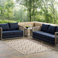 Modway Linza Wave Abstract Trellis Indoor and Outdoor Area Rug FredCo