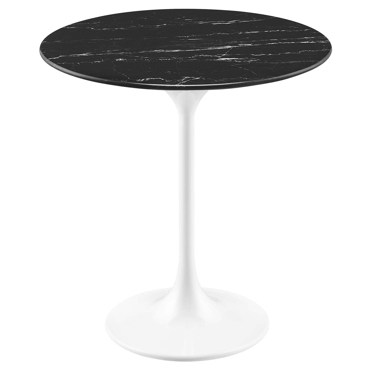 Modway Lippa 20" Round Artificial Marble Side Table FredCo