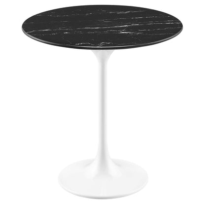 Modway Lippa 20" Round Artificial Marble Side Table FredCo