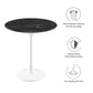 Modway Lippa 20" Round Artificial Marble Side Table FredCo