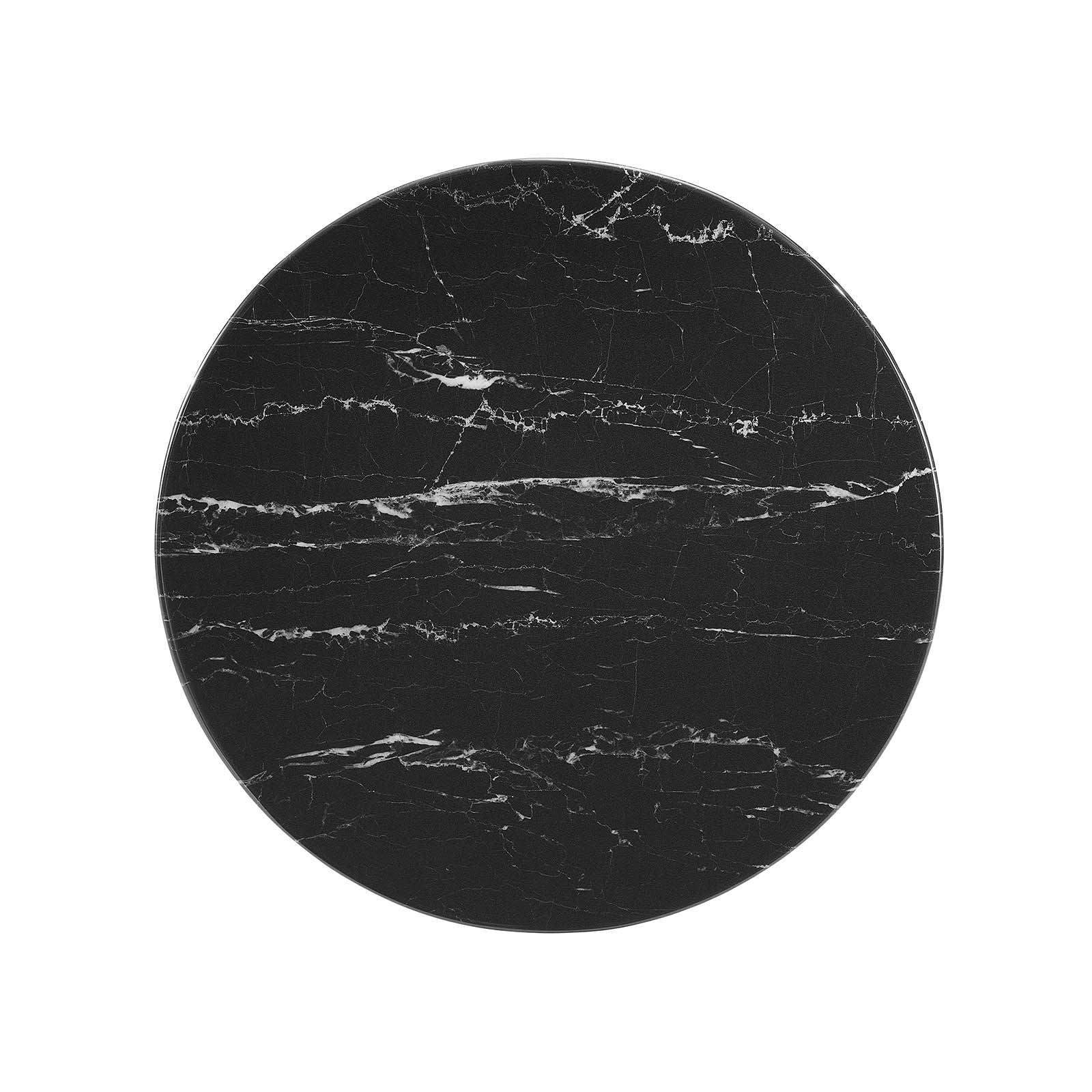Modway Lippa 20" Round Artificial Marble Side Table FredCo