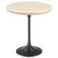 Modway Lippa 20" Round Artificial Travertine Side Table FredCo