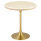Modway Lippa 20" Round Artificial Travertine Side Table FredCo