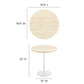 Modway Lippa 20" Round Artificial Travertine Side Table FredCo