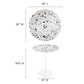 Modway Lippa 20" Round Terrazzo Side Table FredCo