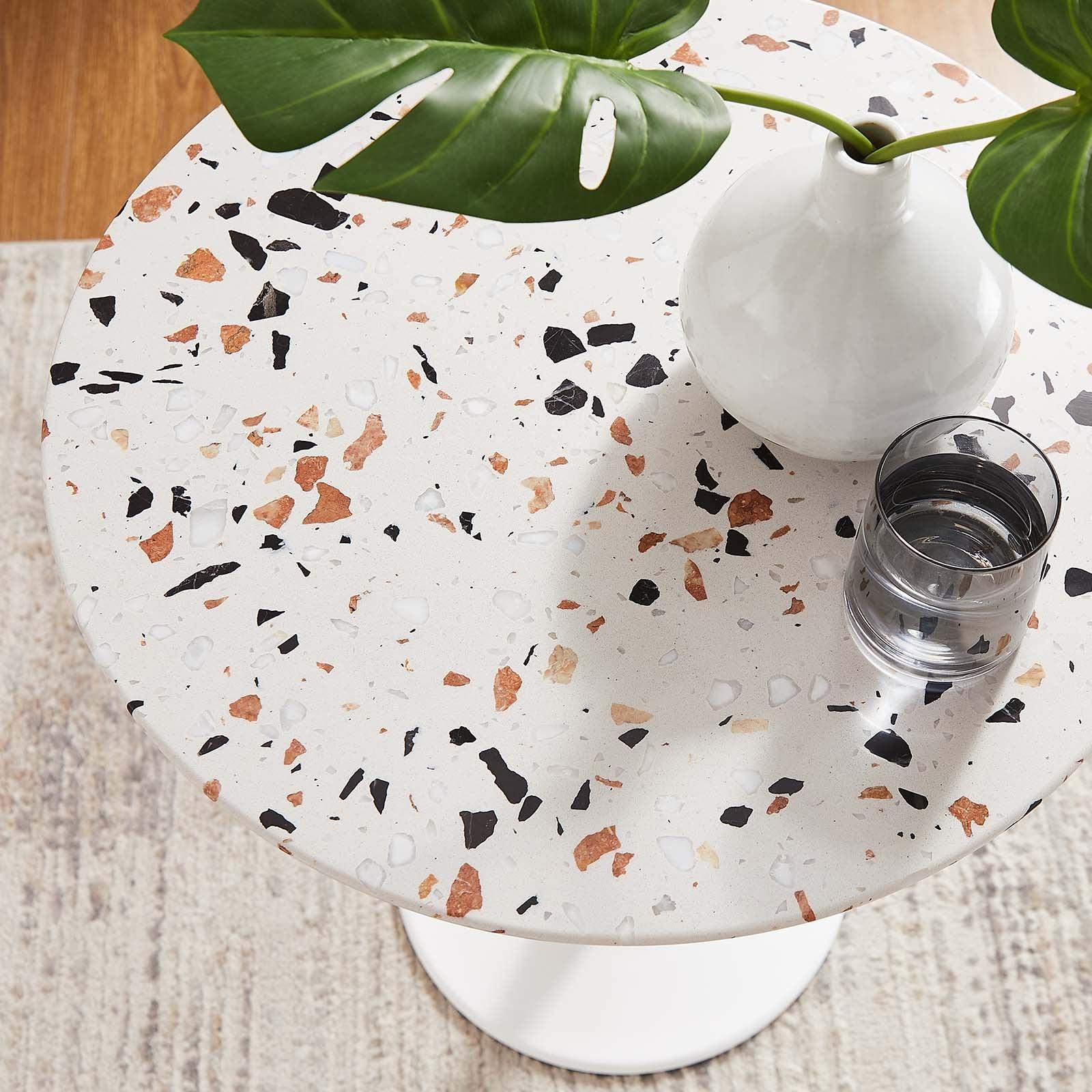 Modway Lippa 20" Round Terrazzo Side Table FredCo