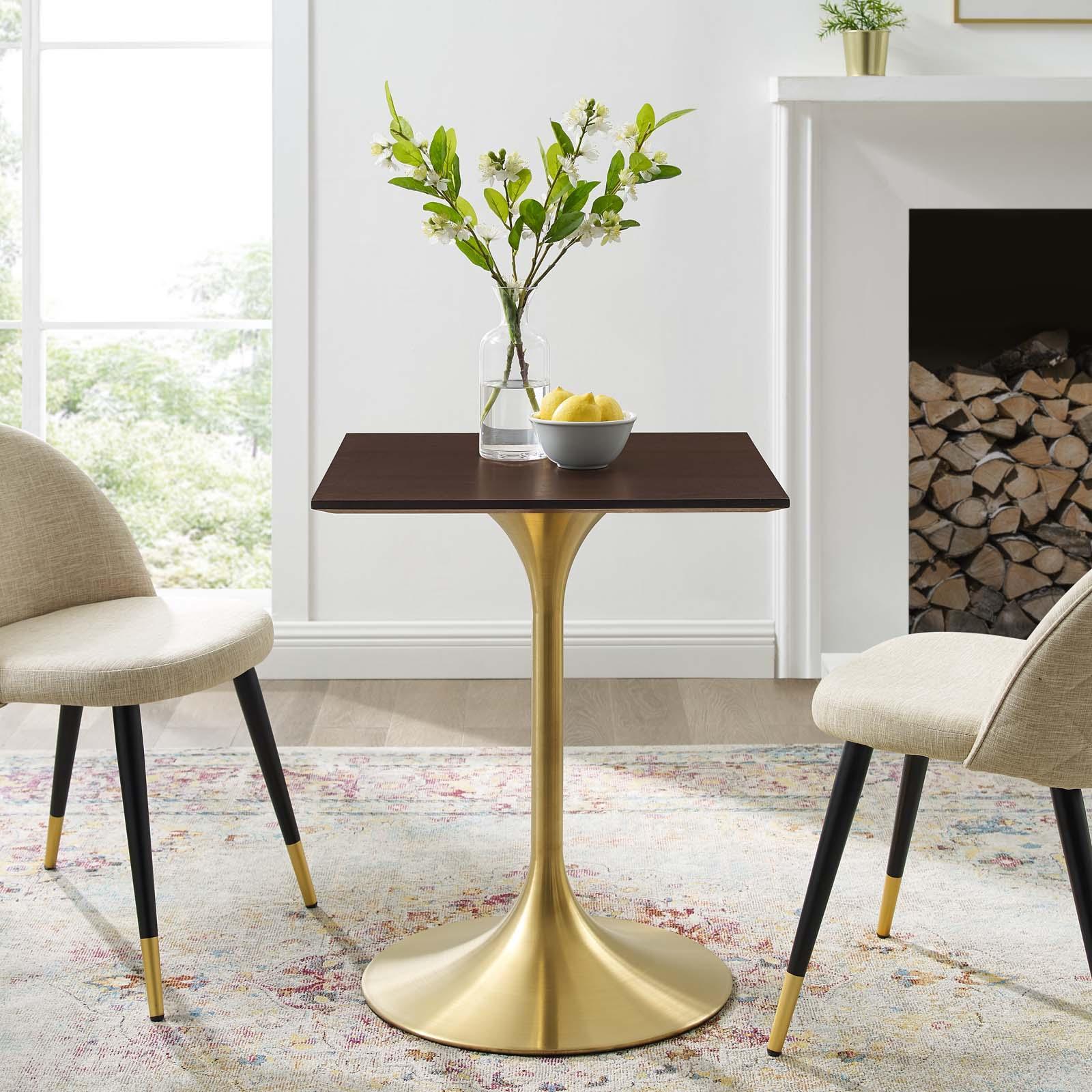 Modway Lippa 24" Square Wood Dining Table FredCo