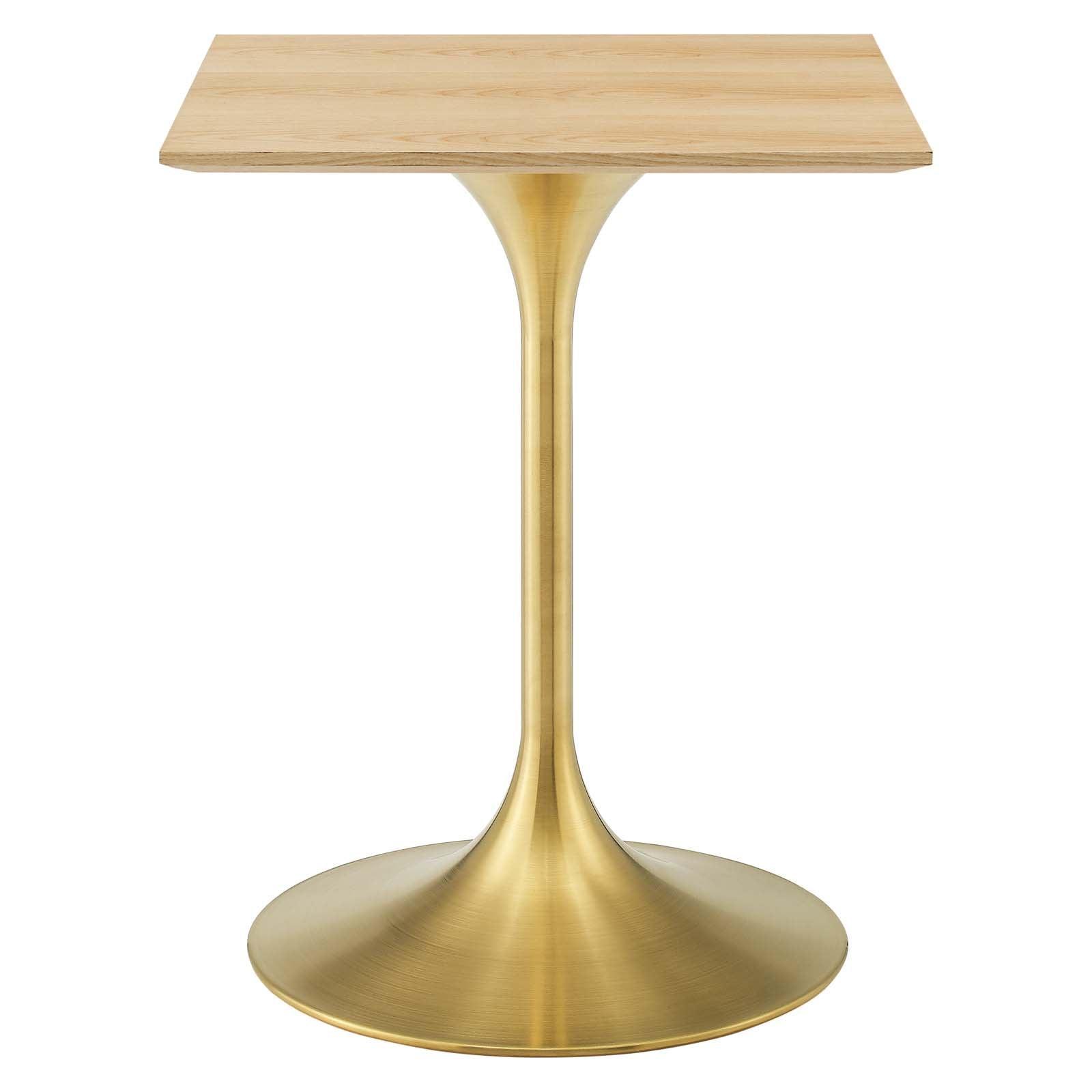 Modway Lippa 24" Square Wood Dining Table FredCo