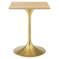 Modway Lippa 24" Square Wood Dining Table FredCo