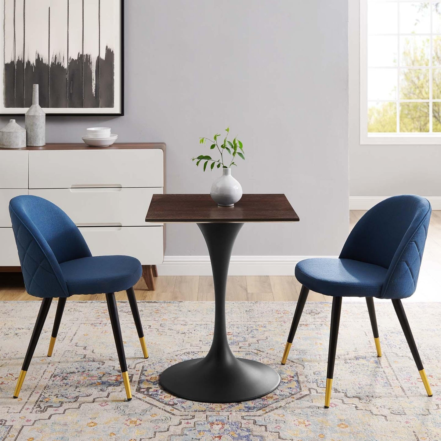 Modway Lippa 24" Wood Square Dining Table FredCo