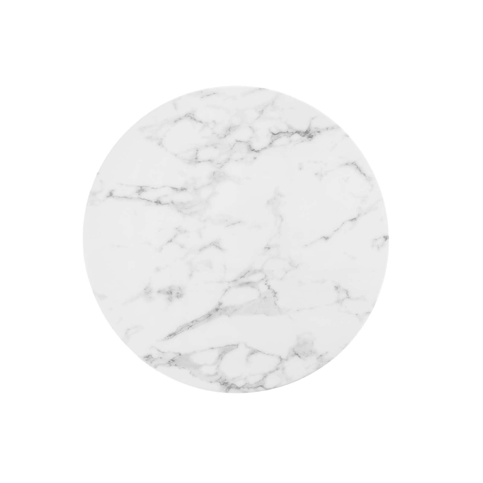 Modway Lippa 28" Round Artificial Marble Bar Table FredCo