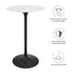 Modway Lippa 28" Round Artificial Marble Bar Table, EEI-3547 FredCo