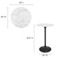 Modway Lippa 28" Round Artificial Marble Bar Table, EEI-3547 FredCo