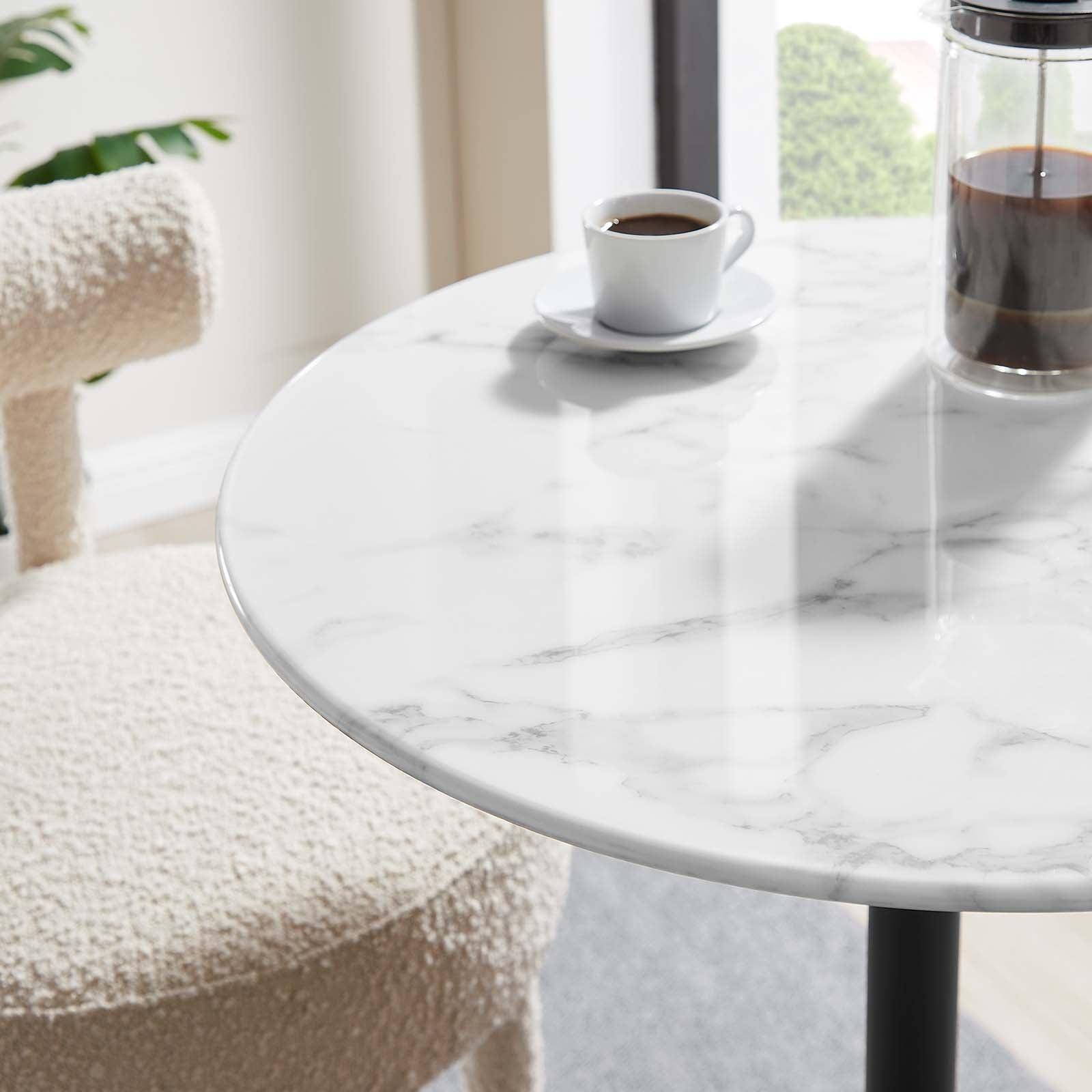 Modway Lippa 28" Round Artificial Marble Bar Table, EEI-3547 FredCo