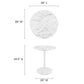 Modway Lippa 28" Round Artificial Marble Dining Table FredCo