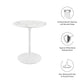 Modway Lippa 28" Round Artificial Marble Dining Table FredCo