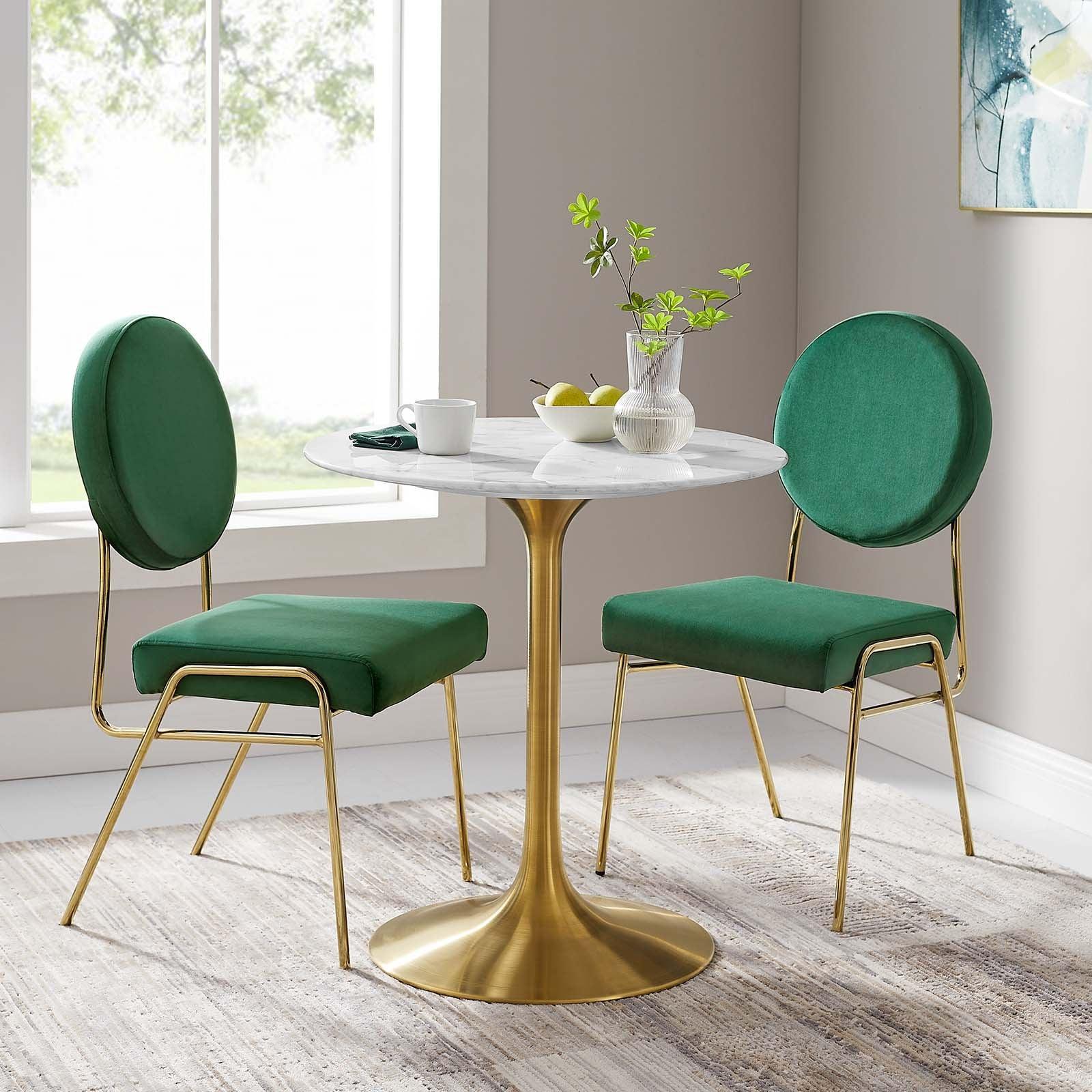 Modway Lippa 28" Round Artificial Marble Dining Table, EEI-3213 FredCo