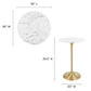 Modway Lippa 28" Round Artificial Marble Dining Table, EEI-3264 FredCo